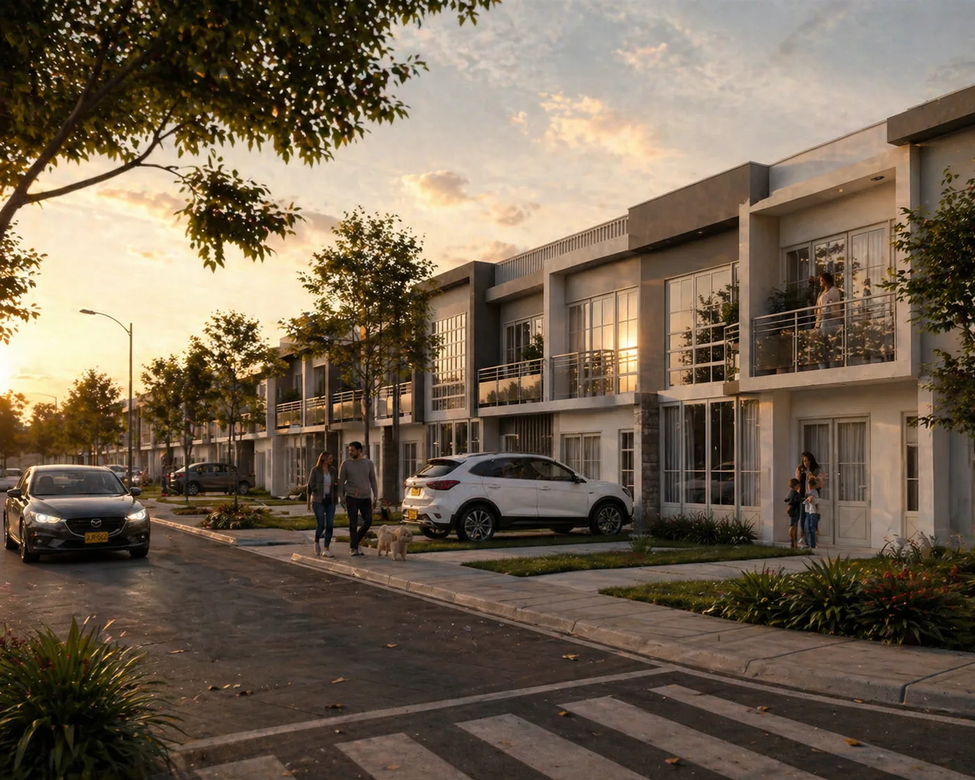 Render de posibles fachadas vistas desde la calle